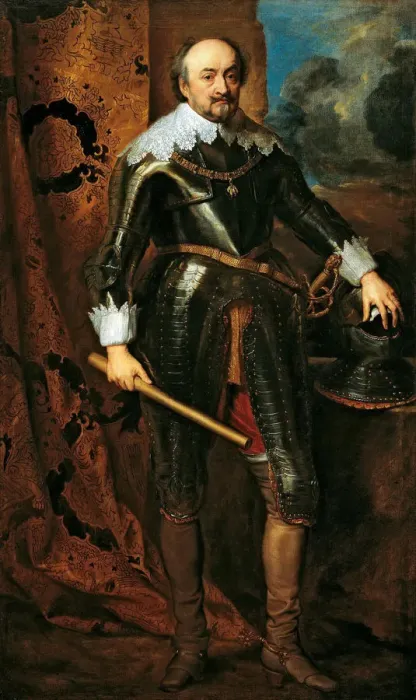 Framed Print : Portrait of John VIII of Nassau-Siegen (1583-1638), 1617. Creator: Dyck, Sir Anthony van Framed Print : Portrait of John VIII of Nassau-Siegen (1583-1638), 1617. Creator: Dyck, Sir Anthony van