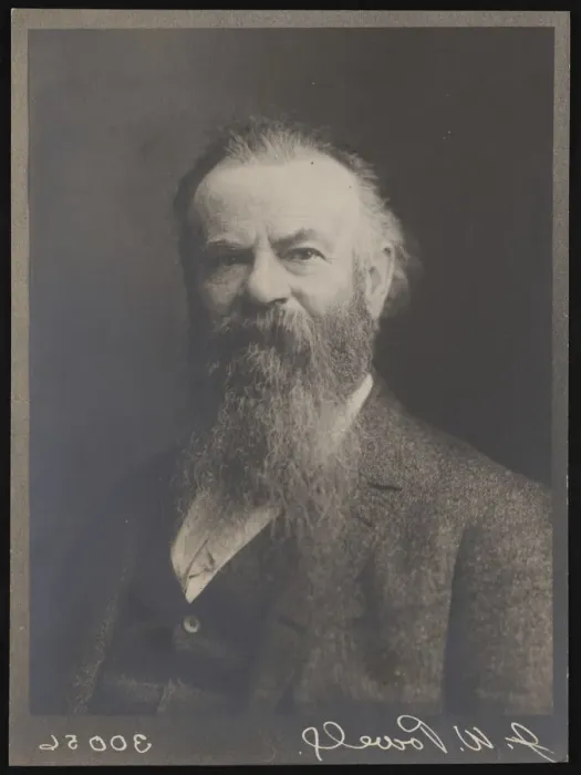 Framed Print : Portrait of John Wesley Powell (1834-1902), 1885. Creator: Charles Parker Framed Print : Portrait of John Wesley Powell (1834-1902), 1885. Creator: Charles Parker