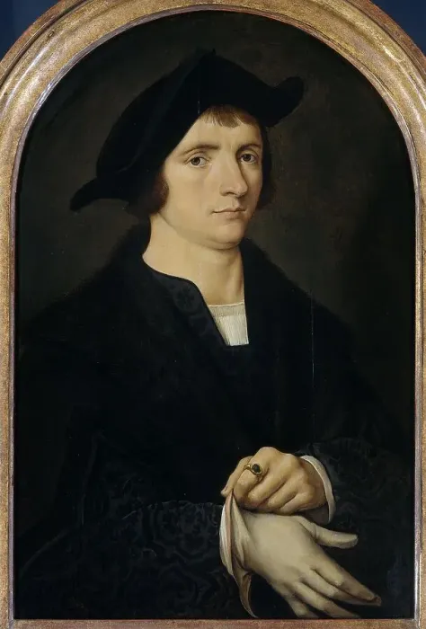Framed Print : Portrait of Joris Vezeleer, after c.1518. Creator: Unknown Framed Print : Portrait of Joris Vezeleer, after c.1518. Creator: Unknown