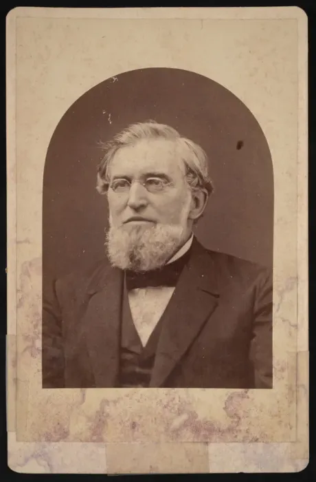 Framed Print : Portrait of Joseph Cummings (1817-1890), Before 1890. Creator: Hennigar & Gittings Framed Print : Portrait of Joseph Cummings (1817-1890), Before 1890. Creator: Hennigar & Gittings