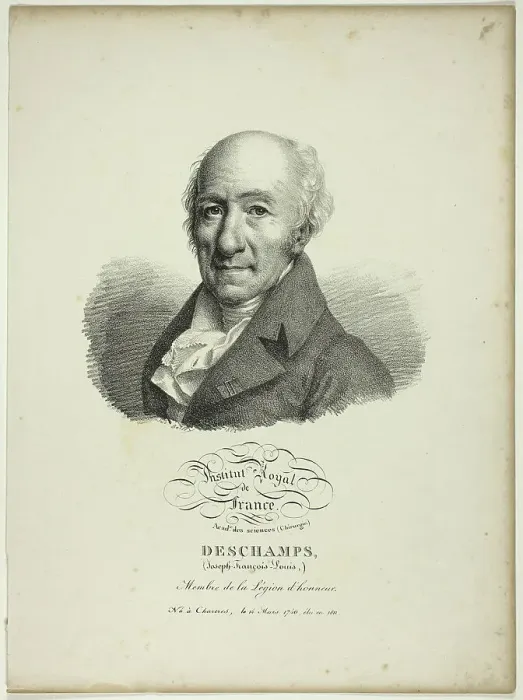 Framed Print : Portrait of Joseph-François-Louis Deschamps, 1822. Creator: Julien Leopold Boilly Framed Print : Portrait of Joseph-François-Louis Deschamps, 1822. Creator: Julien Leopold Boilly