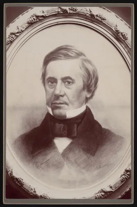 Framed Print : Portrait of Joseph Henry (1797-1878), 1857. Creator: AW Janvier