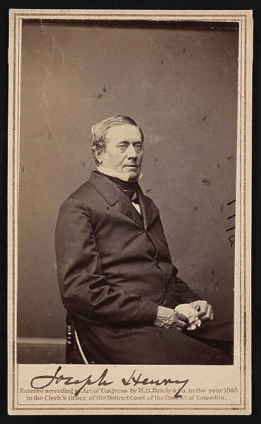 Portrait of Joseph Henry (1797-1878), 1865. Creator: Bradys National Photographic