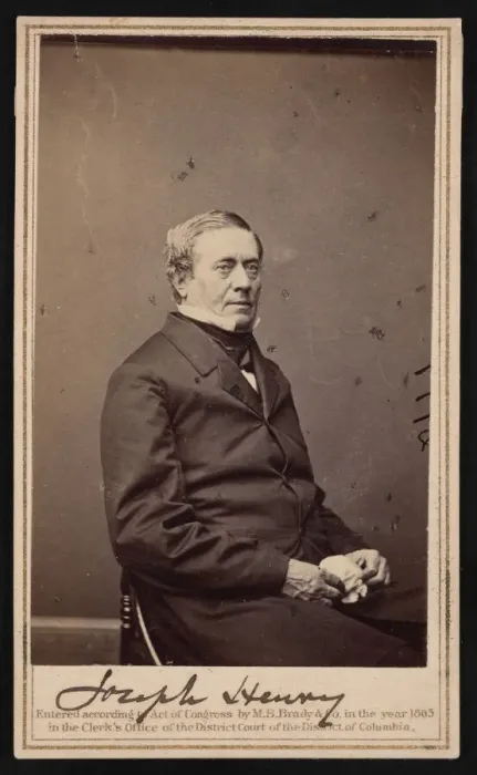 Framed Print : Portrait of Joseph Henry (1797-1878), 1865. Creator: Bradys National Photographic