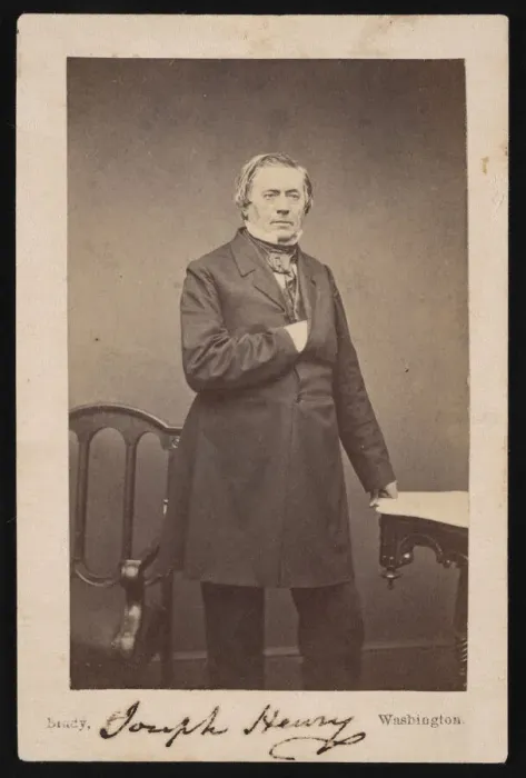 Framed Print : Portrait of Joseph Henry (1797-1878) - Standing, Before 1878. Creator: Mathew Brady Framed Print : Portrait of Joseph Henry (1797-1878) - Standing, Before 1878. Creator: Mathew Brady