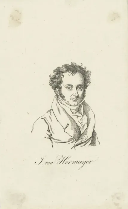 Framed Print : Portrait of Joseph Hormayr, Baron zu Hortenburg (1781-1848). Creator: Anonymous Framed Print : Portrait of Joseph Hormayr, Baron zu Hortenburg (1781-1848). Creator: Anonymous