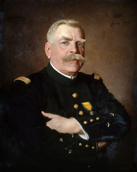 Portrait of Joseph Joffre (1852-1931), Marshal of France. Artist: Jacquier, Henri (1878-1921)