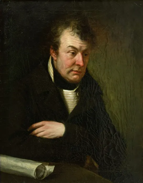 Framed Print : Portrait of Joseph Liebherr (1767-1840), 1815. Creator: Hauber, Joseph (1766-1834) Framed Print : Portrait of Joseph Liebherr (1767-1840), 1815. Creator: Hauber, Joseph (1766-1834)