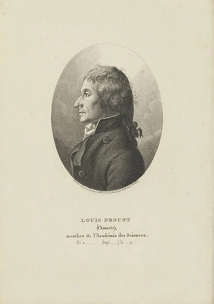 Portrait of Joseph Louis Proust (1754-1826), c. 1800. Creator: Tardieu, Ambroise (1788-1841)