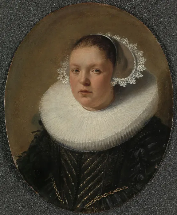 Framed Print : Portrait of Josina Jansdr de Carpentier (1601-34), 1632. Creator: Anon Framed Print : Portrait of Josina Jansdr de Carpentier (1601-34), 1632. Creator: Anon