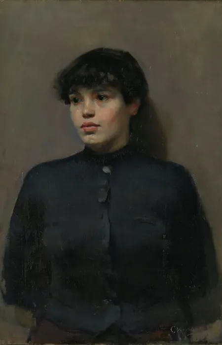 Framed Print : Portrait of Jossa, 1886. Creator: Christian Krohg Framed Print : Portrait of Jossa, 1886. Creator: Christian Krohg
