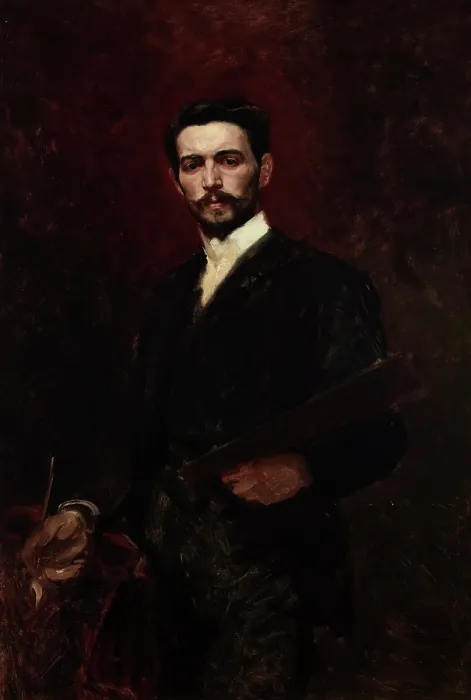 Framed Print : Portrait of Jozef Unierzyski, c1887. Creator: Stanislaw Jakub Rostworowski Framed Print : Portrait of Jozef Unierzyski, c1887. Creator: Stanislaw Jakub Rostworowski