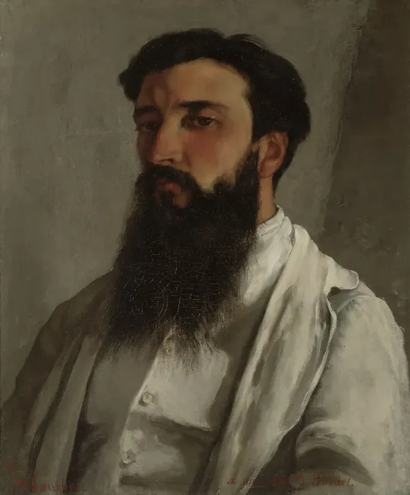 Framed Print : Portrait of Jules Bordet, 1870. Creator: Gustave Courbet Framed Print : Portrait of Jules Bordet, 1870. Creator: Gustave Courbet