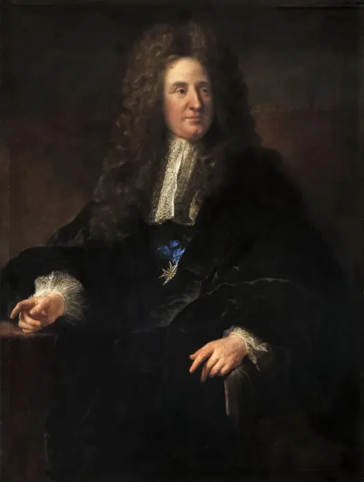 Framed Print : Portrait of Jules Hardouin-Mansart (1646-1701). Artist: Troy, Francois, de (1645-1730) Framed Print : Portrait of Jules Hardouin-Mansart (1646-1701). Artist: Troy, Francois, de (1645-1730)