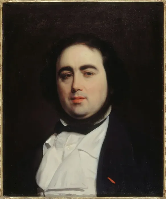 Framed Print : Portrait of Jules Janin (1804-1874), writer and critic, c1839. Creator: Charles-Emile-Callande de Champmartin Framed Print : Portrait of Jules Janin (1804-1874), writer and critic, c1839. Creator: Charles-Emile-Callande de Champmartin