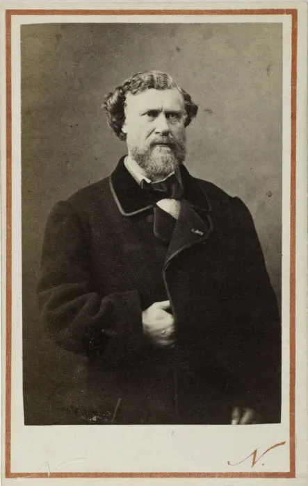 Framed Print : Portrait of Jules Lacroix (1809-1887), ca 1865. Creator: Photo studio Nadar Framed Print : Portrait of Jules Lacroix (1809-1887), ca 1865. Creator: Photo studio Nadar