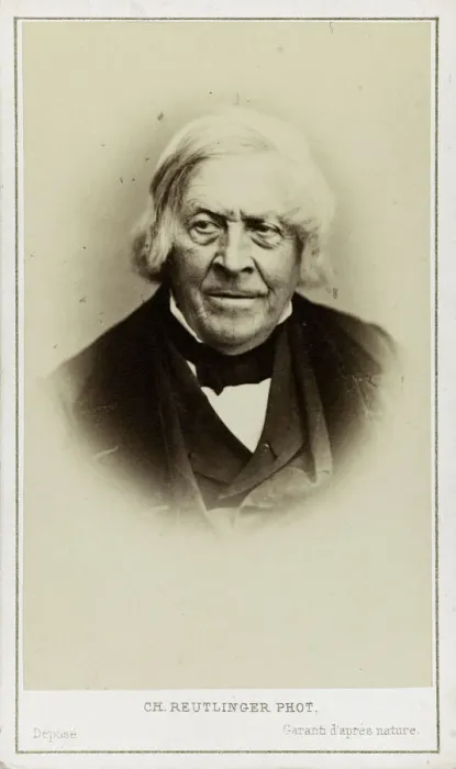Framed Print : Portrait of Jules Michelet (1798-1874), c. 1870. Creator: Photo studio Reutlinger Framed Print : Portrait of Jules Michelet (1798-1874), c. 1870. Creator: Photo studio Reutlinger