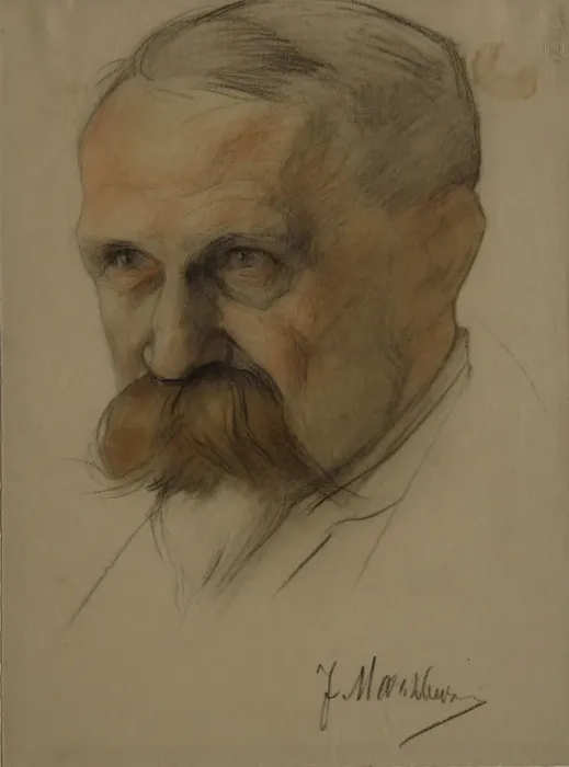 Framed Print : Portrait of Julian Marchlewski (1866-1925), Early 1920s. Artist: Andreev, Nikolai Andreevich (1873-1932) Framed Print : Portrait of Julian Marchlewski (1866-1925), Early 1920s. Artist: Andreev, Nikolai Andreevich (1873-1932)