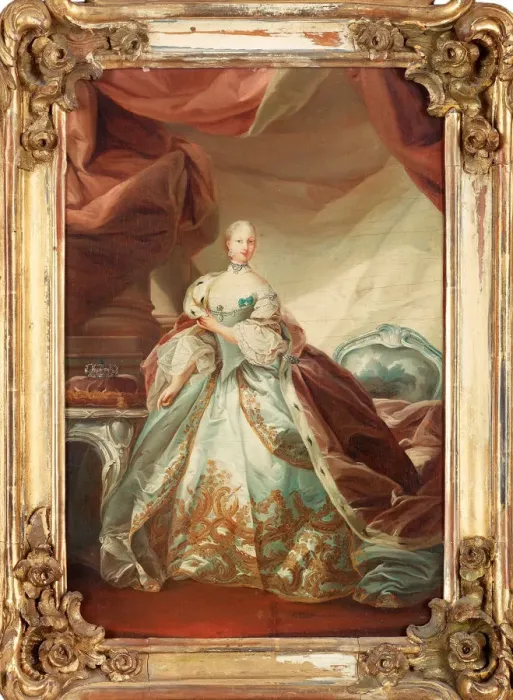 Framed Print : Portrait of Juliane Marie (1729-1796), Queen of Denmark and Norway Framed Print : Portrait of Juliane Marie (1729-1796), Queen of Denmark and Norway