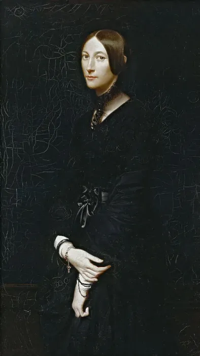 Framed Print : Portrait de Julie Mottez, 1842. Creator: Victor-Louis Mottez Framed Print : Portrait de Julie Mottez, 1842. Creator: Victor-Louis Mottez