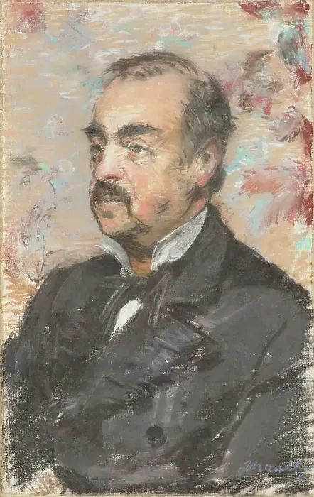 Framed Print : Portrait of Julien de la Rochenoire, 1882. Creator: Edouard Manet Framed Print : Portrait of Julien de la Rochenoire, 1882. Creator: Edouard Manet