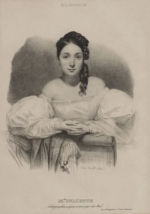 Framed Print : Portrait of Juliette Drouet (1806-1883), 1832. Creator: Noel, Leon (1807-1884) Framed Print : Portrait of Juliette Drouet (1806-1883), 1832. Creator: Noel, Leon (1807-1884)