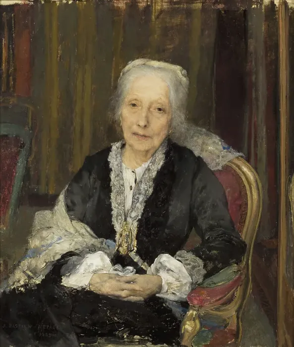 Framed Print : Portrait de Juliette Drouet, 1883. Creator: Jules Bastien-Lepage Framed Print : Portrait de Juliette Drouet, 1883. Creator: Jules Bastien-Lepage