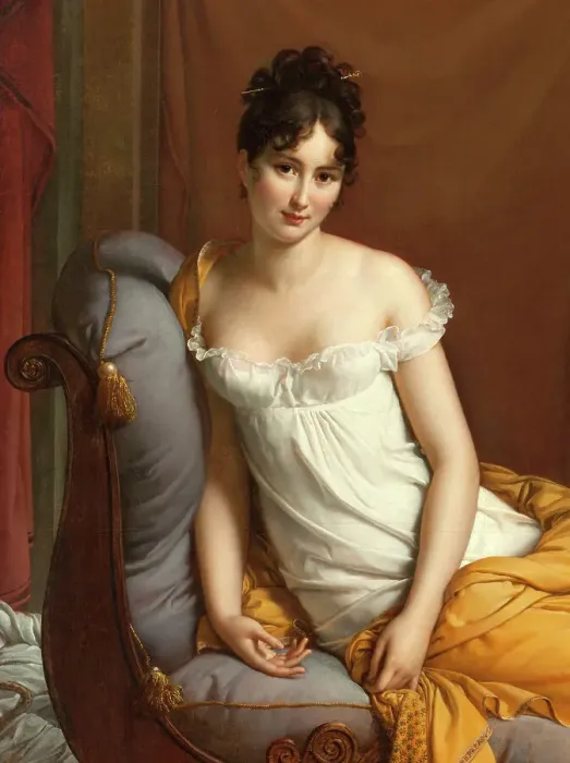 Framed Print : Portrait de Juliette Récamier, née Bernard (1777-1849), between 1802 and 1805. Creator: Francois Pascal Simon Gerard Framed Print : Portrait de Juliette Récamier, née Bernard (1777-1849), between 1802 and 1805. Creator: Francois Pascal Simon Gerard