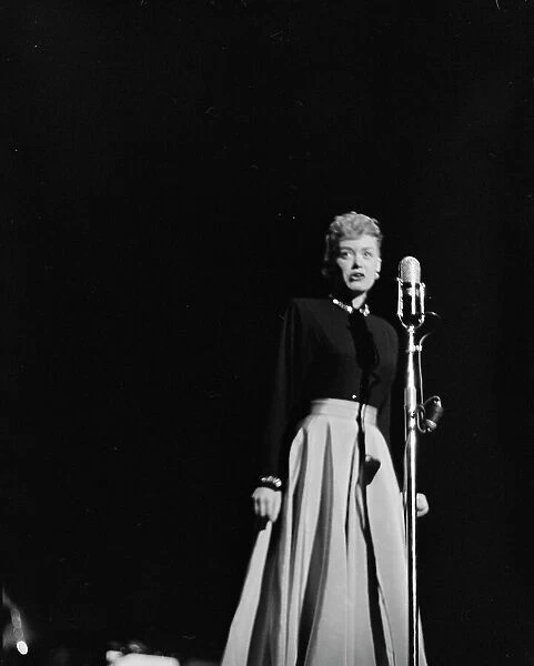 Portrait of June Christy, 1947 or 1948. Creator: William Paul Gottlieb