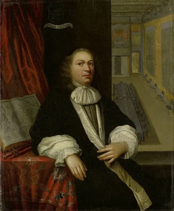 Framed Print : Portrait of Justus de Huybert, Clerk of the States of Zeeland and of the Admiralty, c.1665. Creator: Anon Framed Print : Portrait of Justus de Huybert, Clerk of the States of Zeeland and of the Admiralty, c.1665. Creator: Anon
