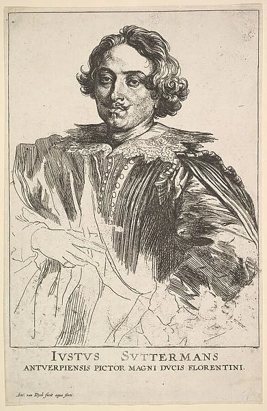 Portrait of Justus Suttermans, 17th century. Creator: Anthony van Dyck