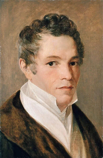 Portrait of Karl Friedrich Schinkel (1781-1841), ca 1820. Creator: Wolff, Johann Eduard (1786-1868)
