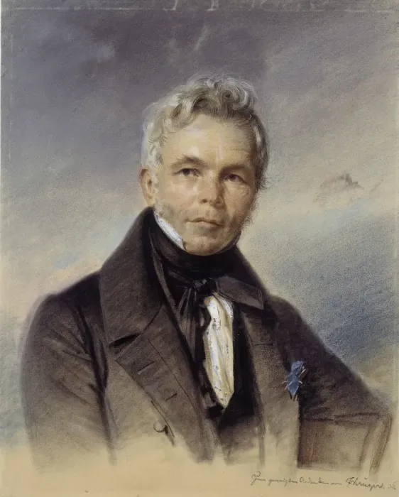 Framed Print : Portrait of Karl Friedrich Schinkel, 1836. Artist: Kruger, Franz (1797-1857) Framed Print : Portrait of Karl Friedrich Schinkel, 1836. Artist: Kruger, Franz (1797-1857)