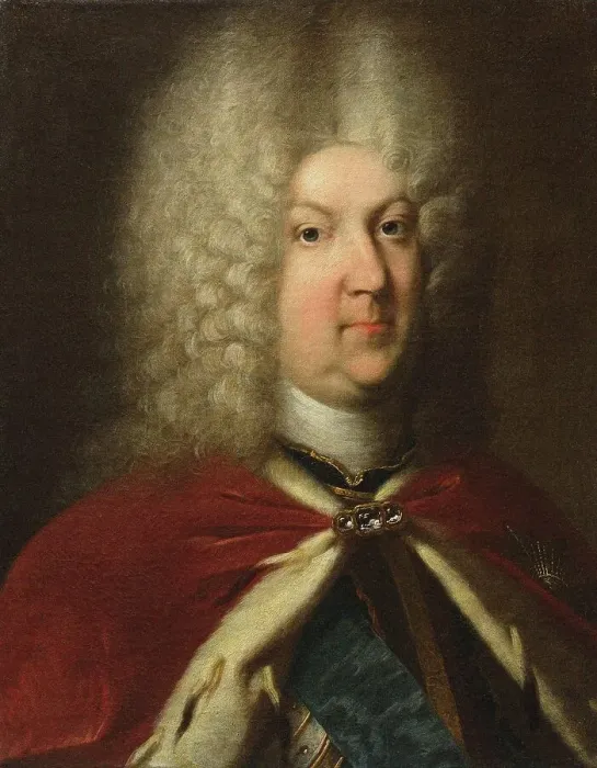 Framed Print : Portrait of Karl Leopold, Duke of Mecklenburg-Schwerin (1678-1747), 18th century. Creator: Anonymous Framed Print : Portrait of Karl Leopold, Duke of Mecklenburg-Schwerin (1678-1747), 18th century. Creator: Anonymous