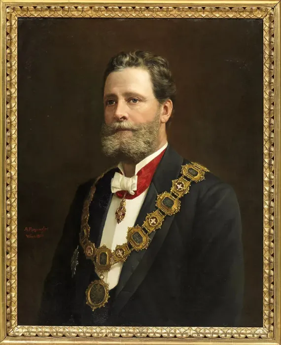 Framed Print : Portrait of Karl Lueger (1844-1910), Mayor of Vienna, 1902. Creator: Mayerhofer, Adolf (1857-1932) Framed Print : Portrait of Karl Lueger (1844-1910), Mayor of Vienna, 1902. Creator: Mayerhofer, Adolf (1857-1932)