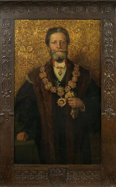 Portrait of Karl Lueger (1844-1910), Mayor of Vienna, 1898. Creator: Gsur, Karl Friedrich (1871-1939)