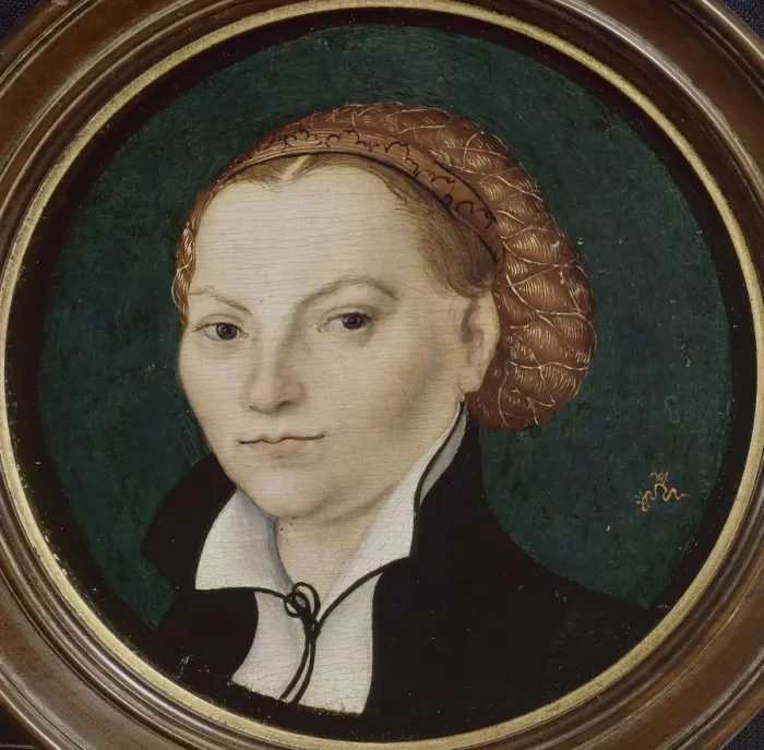 Framed Print : Portrait of Katharina Luther, nee Katharina von Bora (1499-1552), c. 1525 Framed Print : Portrait of Katharina Luther, nee Katharina von Bora (1499-1552), c. 1525