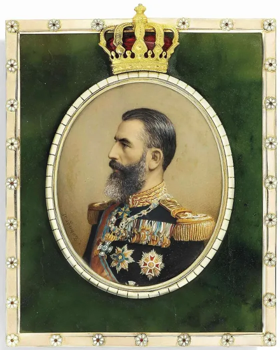 Framed Print : Portrait of King Carol I of Romania (1839-1914) Framed Print : Portrait of King Carol I of Romania (1839-1914)