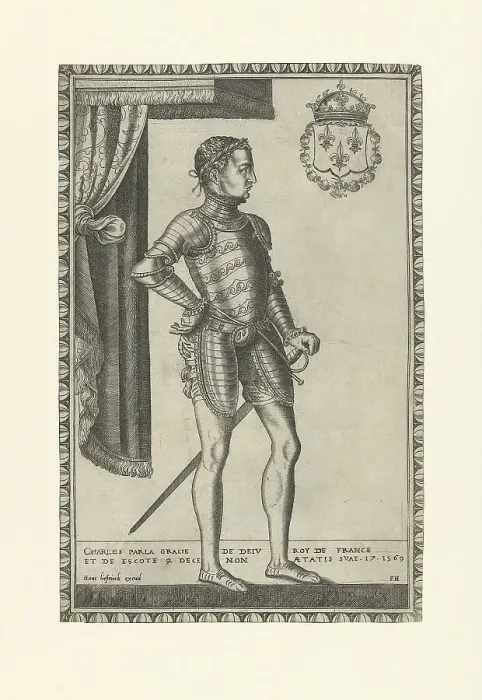 Framed Print : Portrait of King Charles IX of France (1550-1574), 1560s. Artist: Huys, Frans (1522-1562) Framed Print : Portrait of King Charles IX of France (1550-1574), 1560s. Artist: Huys, Frans (1522-1562)