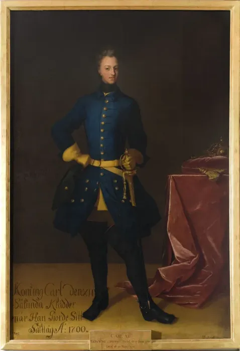 Framed Print : Portrait of the King Charles XII of Sweden (1682-1718) Framed Print : Portrait of the King Charles XII of Sweden (1682-1718)