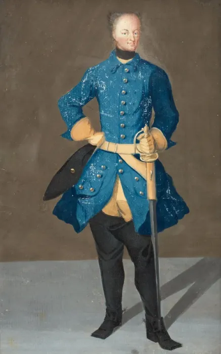 Framed Print : Portrait of the King Charles XII of Sweden (1682-1718), 1710s. Artist: Anonymous Framed Print : Portrait of the King Charles XII of Sweden (1682-1718), 1710s. Artist: Anonymous