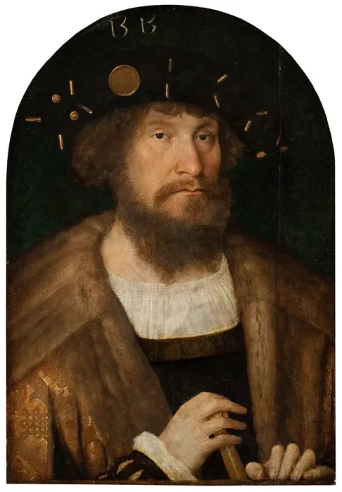 Framed Print : Portrait of the King Christian II of Denmark (1481-1559), 1514 or 1515. Artist: Sittow, Michael (1460 / 68-1525) Framed Print : Portrait of the King Christian II of Denmark (1481-1559), 1514 or 1515. Artist: Sittow, Michael (1460 / 68-1525)