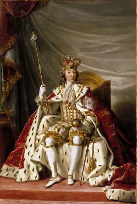 Framed Print : Portrait of King Christian VII of Denmark, 1789. Creator: Juel, Jens (1745-1802) Framed Print : Portrait of King Christian VII of Denmark, 1789. Creator: Juel, Jens (1745-1802)