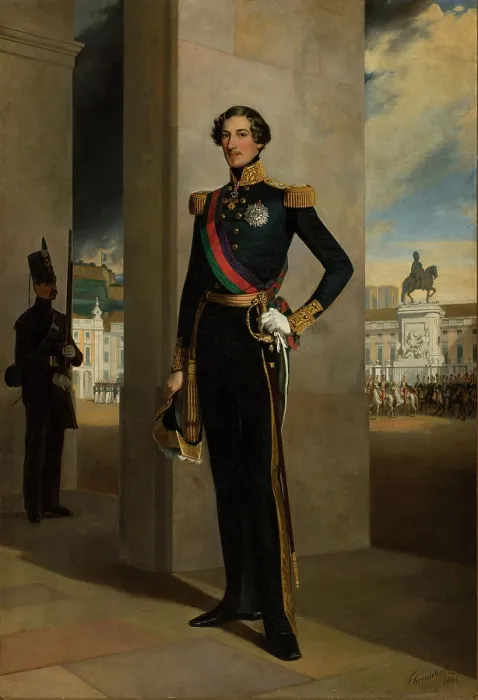Framed Print : Portrait of King Ferdinand II of Portugal (1816-1885), 1845. Creator: Krumholz, Ferdinand (1810-1878) Framed Print : Portrait of King Ferdinand II of Portugal (1816-1885), 1845. Creator: Krumholz, Ferdinand (1810-1878)