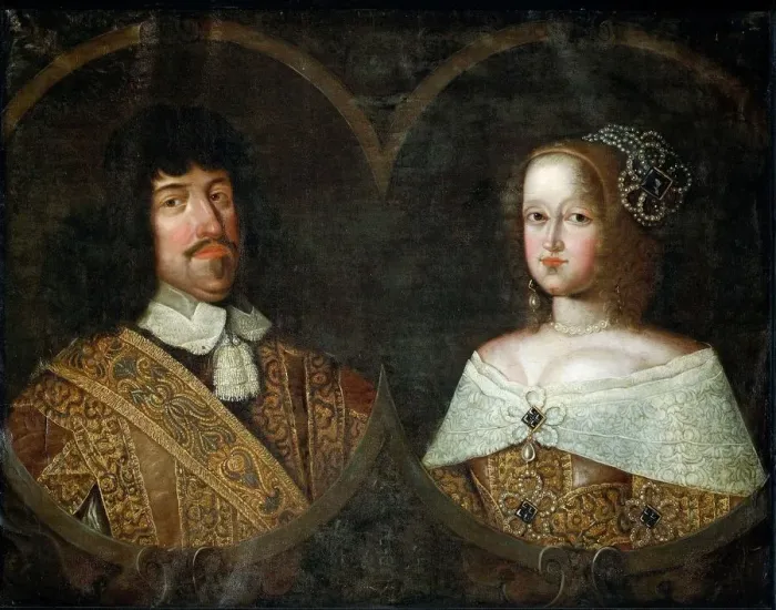 Framed Print : Portrait of King Frederick III of Denmark (1609-1670) and Sophie Amalie (1670-1710) Framed Print : Portrait of King Frederick III of Denmark (1609-1670) and Sophie Amalie (1670-1710)