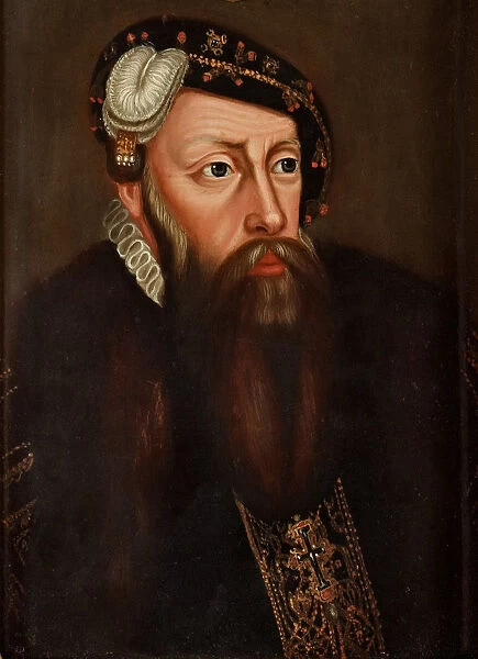 Portrait of the King Gustav I of Sweden (1496-1560). Artist: Pasch, Ulrika Fredrika (1735-1796)