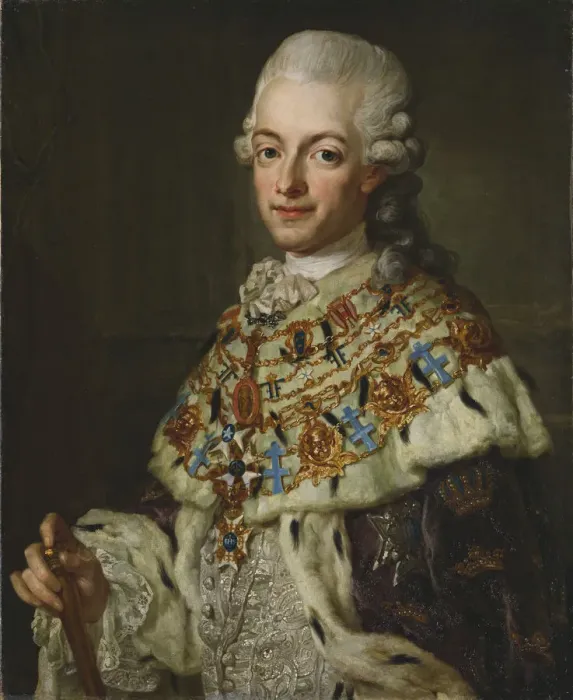 Framed Print : Portrait of King Gustav III of Sweden (1746-1792), ca 1773 Framed Print : Portrait of King Gustav III of Sweden (1746-1792), ca 1773