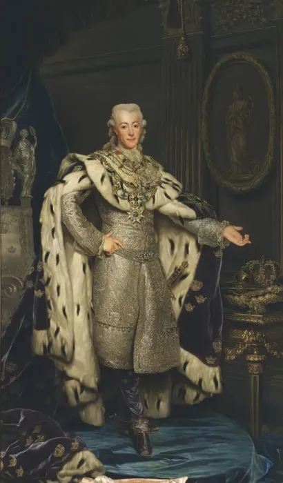 Framed Print : Portrait of King Gustav III of Sweden (1746-1792), 1777 Framed Print : Portrait of King Gustav III of Sweden (1746-1792), 1777