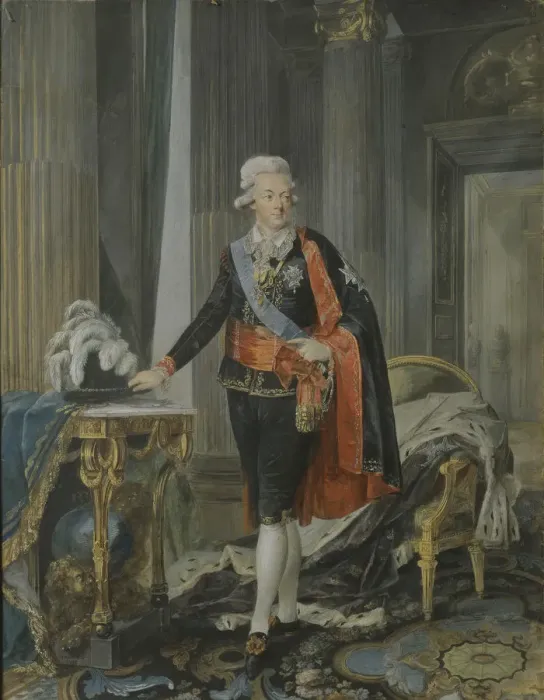Framed Print : Portrait of King Gustav III of Sweden (1746-1792), 1792 Framed Print : Portrait of King Gustav III of Sweden (1746-1792), 1792