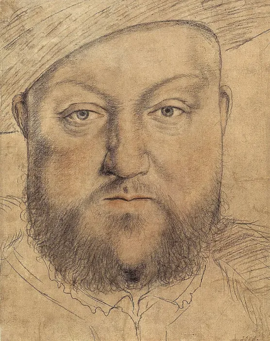 Framed Print : Portrait of King Henry VIII of England, c. 1540. Artist: Holbein, Hans, the Younger (1497-1543) Framed Print : Portrait of King Henry VIII of England, c. 1540. Artist: Holbein, Hans, the Younger (1497-1543)